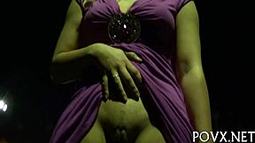 roxy lovette says, 'suck my cock and lick my balls rough' in pov