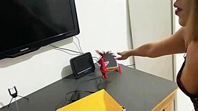 Apartment Tour Ends With Hot Cumshot?