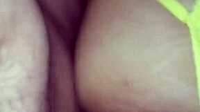 Wife in stockings bent over for doggystyle