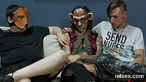 Nasty cutie brought to BUTT HOLE nuthouse for therapy.