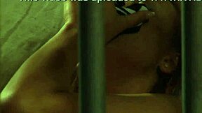 Slutty Lesbian Slave Bound And Masturbating To Orgasm