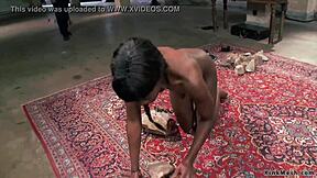 Ebony endures whipping, vibration, and fucking