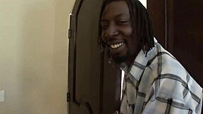 White amateur whore moans during wet anal fucking with black cock