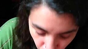 Quickie Blowjob Licks Cum From Hands