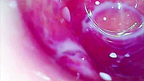 Pussy roller coaster glass dildo deep in the tight juicy pussy