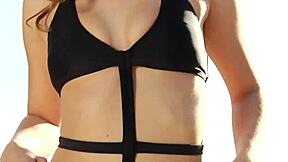 Glamorous Babe In Bikini Gets Pussyfucked In Doggy And Cowgirl Positions