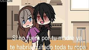 Gacha sex unfolds with stepfather and stepdaughter