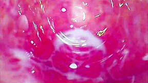 Pussy roller coaster glass dildo deep in the tight juicy pussy