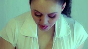 lewd girl pegs husband hard and gets messy cumshot