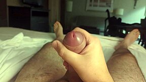 Intense Solo Masturbation in Hotel Room