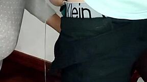 I'm so horny my stepfather unloads on my face in homemade POV