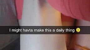 Cheating amateur yoga milf fucks fitness instructor on snapchat, cucked and creampied in rough anal