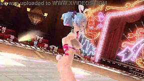Hatsune miku brain revolution girl project diva nude mod full nude bunny costume
