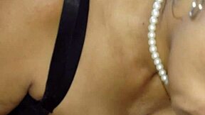 Mother in law with big natural tits sucks dick in homemade video