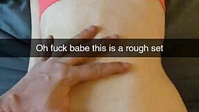 Cheating amateur yoga milf fucks fitness instructor on snapchat, cucked and creampied in rough anal