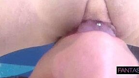 Wet Latina Pussy Drains Cum