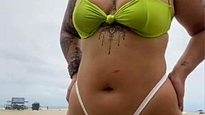 Why did the cheese vendor keep staring at my beach display?