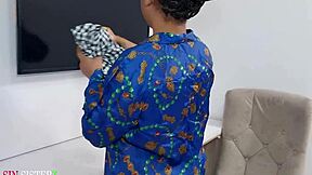 husband caught fucking cute black maid in sitting room