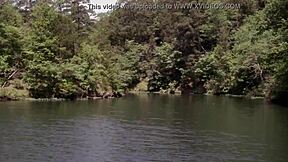 Sexy brunette babe in bikini, is she teasing or inviting more?