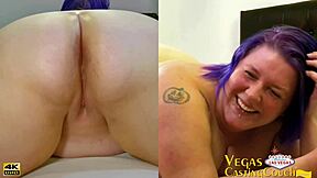 Misty Mae BBW takes deep ass pounding and throat fucking in Vegas casting