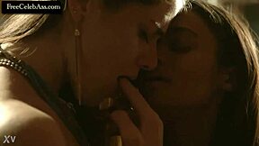 Kaniehtiio Horn in Hot Lesbian Sex Scene from Hemlock Grove S1E9