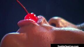 Sophie Dee Girl on Girl Licking Tits in Rain Fuck