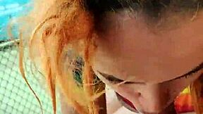 Screaming Redhead Young 18+ Banged Hard in Public Outdoor Spot