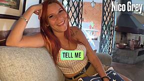 קאסטינג ראשון עם ג'ינג'ית 18+ 18+ שופעת מסאו פאולו ברזיל - סקס POV פורנו חינם