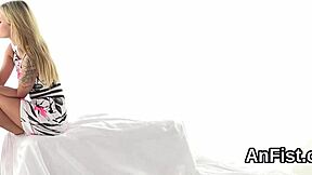 These lesbians fist fuck wet pussies and anuses.