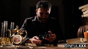 Watch Jolee Love's big tits get licked and fucked bent over in lingerie.