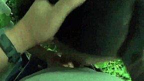 Wow! Neighbor's Wife Sucks Me Near the Fence!