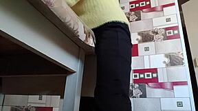 yo, stepsister’s solo masturbation with wild orgasms is unreal