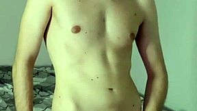 Masturbating to huge orgasm on webcam in bedroom.