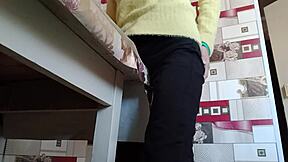 yo, stepsister’s solo masturbation with wild orgasms is unreal