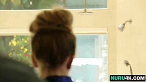 masseuse harley jade riding big dick in bathroom