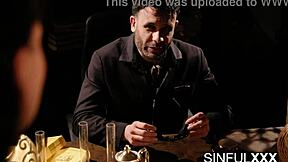 Watch Jolee Love's big tits get licked and fucked bent over in lingerie.