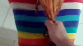 Screaming Redhead Young 18+ Banged Hard in Public Outdoor Spot