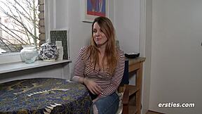 ersties sexy babe masturbates watching hot scene on our site