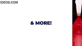 18 year old teases older guy with big natural tits.