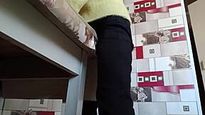 yo, stepsister’s solo masturbation with wild orgasms is unreal