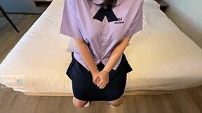 Schoolgirl Experiences Intense Pleasure