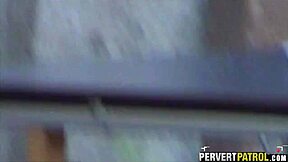 hey, look at this couple fucking through the window