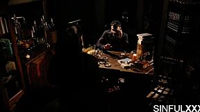 Watch Jolee Love's big tits get licked and fucked bent over in lingerie.