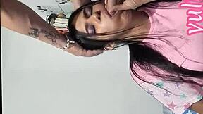 Horny Stepmother Seduces Stepson And Swallows Cum In Colombian Lingerie