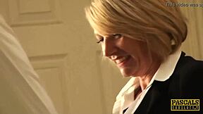 Pascalssubsluts - Busty Milf Amy Dominated by Pascal White in Stockings and Heels