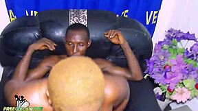 Vera Black's fat pussy pounded by big black cock in bent over position!
