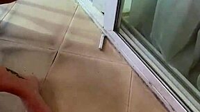 Missspisss shows off big tits and monster cock in homemade exhibitionist clip