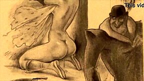 vintage erotic antique drawings collection