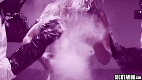 Latina babe explores weird experiment with busty MILF