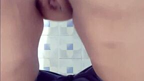 mature latina in public bath